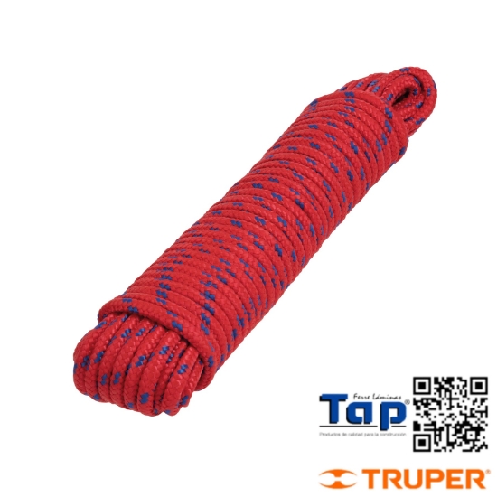 Imagen de PIOLA POLIPROPILENO TRENZADA MULTICOLOR  6MMX15M