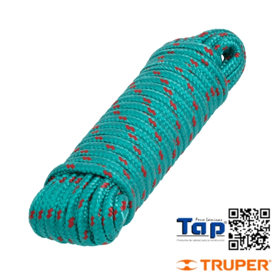 Imagen de PIOLA POLIPROPILENO TRENZADA MULTICOLOR  8MMX15M