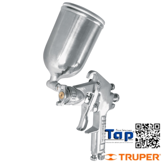 Imagen de PISTOLA P PTAR GRAVEDAD LVMP VASO ALU 1.4 MM TRUPER