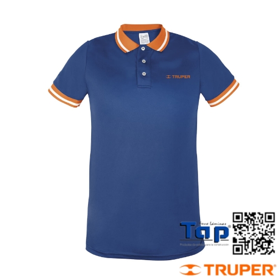 Imagen de PLAYERA T POLO DRY FIT AZUL P CABALLERO TALLA  CH