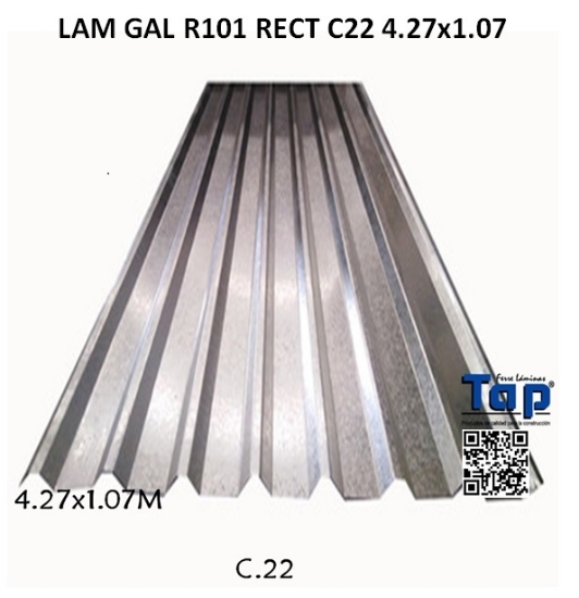 Imagen de LAM GAL R101 RECT C22 4.27x1.07