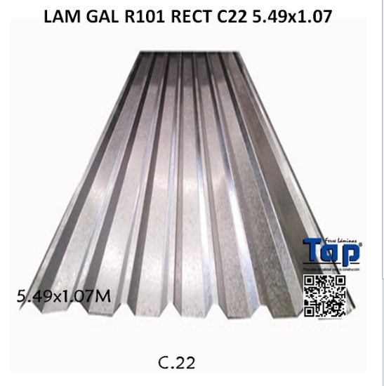 Imagen de LAM GAL R101 RECT C22 5.49x1.07
