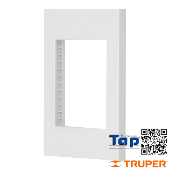 Imagen de PLACA 1 VENTANA 3 MOD LINEA ESPAÑOLA COLOR BLANCO