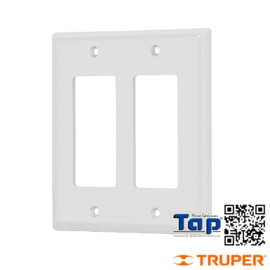 Imagen de PLACA 2 VENTANAS POLICARBONATO LINEA CLASSIC VOLTECK