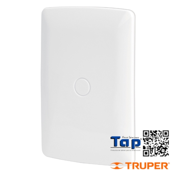 Imagen de PLACA ABS CIEGA LINEA ITALIANA COLOR BLANCO VOLTECK