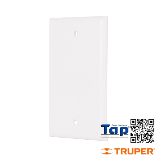 Imagen de PLACA ABS CIEGA STD BLANCO VOLTECK