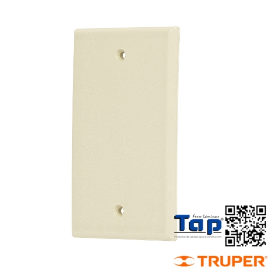 Imagen de PLACA ABS CIEGA STD MARFIL VOLTECK