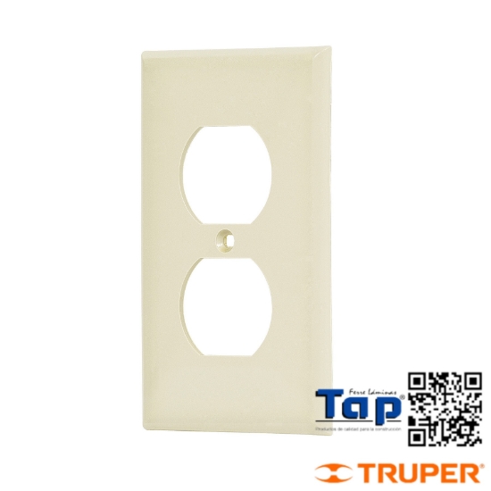 Imagen de PLACA ABS DUPLEX STD MARFIL VOLTECK