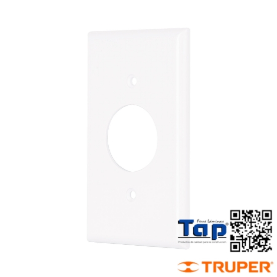 Imagen de PLACA ABS P CONTACTO REDONDO STD BLANCO