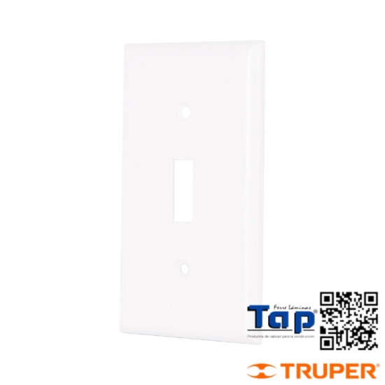 Imagen de PLACA ABS P INTERRUPTOR VERTICAL STD BLANCO
