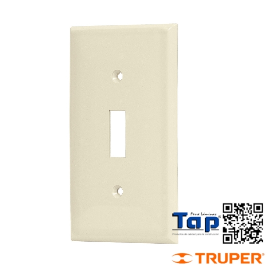 Imagen de PLACA ABS P INTERRUPTOR VERTICAL STD MARFIL