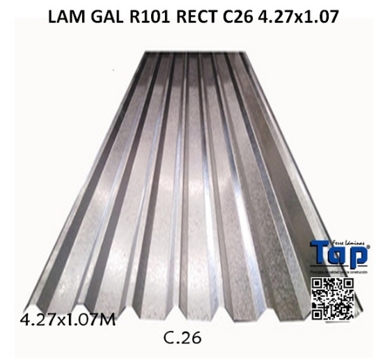 Imagen de LAM GAL R101 RECT C26 4.27x1.07