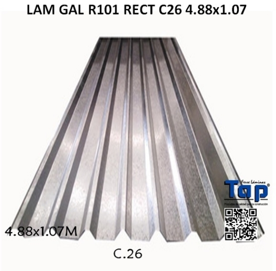 Imagen de LAM GAL R101 RECT C26 4.88x1.07
