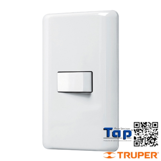 Imagen de PLACA ARMADA C 1 INTERRUPTOR 3 VIAS VOLTECK BASIC