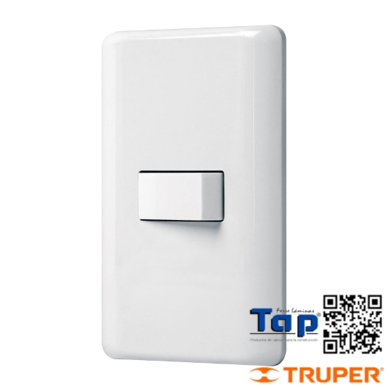 Imagen de PLACA ARMADA C 1 INTERRUPTOR SENCILLO VOLTECK BASIC