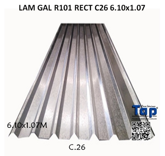 Imagen de LAM GAL R101 RECT C26 6.10x1.07