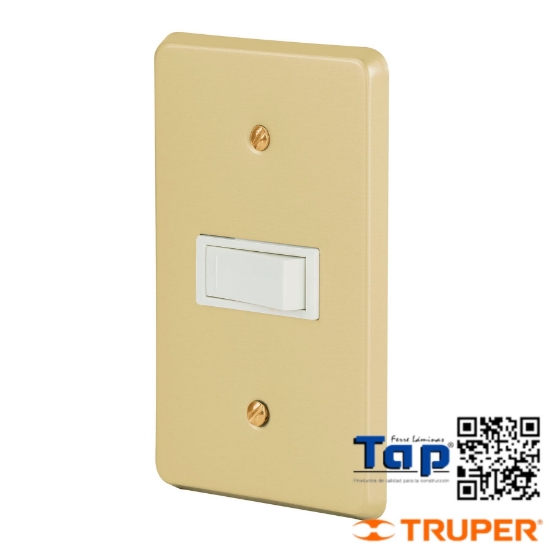 Imagen de PLACA ARMADA C INTERRUPTOR SENCILLO LINEA ECONOMICA