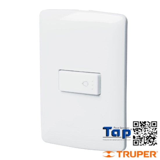 Imagen de PLACA ARMADA C TIMBRE BLANCO LINEA ITALIANA. VOLTECK
