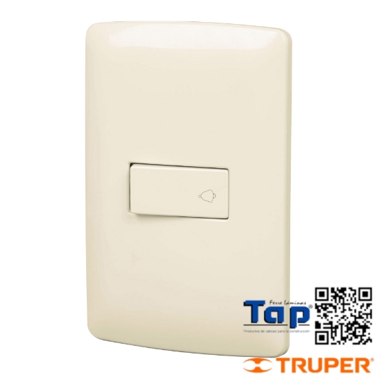 Imagen de PLACA ARMADA C TIMBRE MARFIL LINEA ITALIANA VOLTECK
