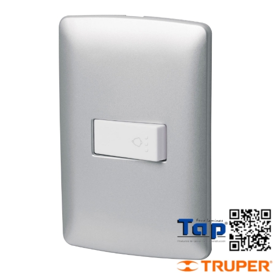 Imagen de PLACA ARMADA C TIMBRE PLATA LINEA ITALIANA VOLTECK