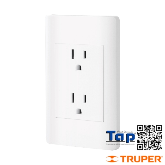 Imagen de PLACA ARMADA CONTACTO DUPLEX 3 MOD LISBOA BLANCA