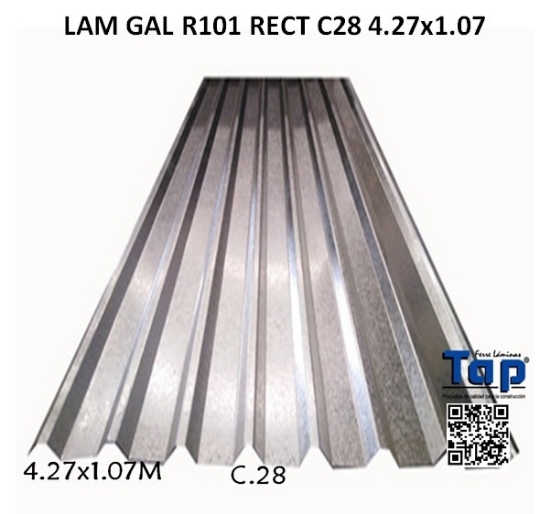 Imagen de LAM GAL R101 RECT C28 4.27x1.07