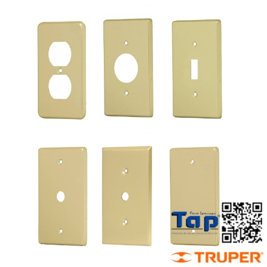 Imagen de PLACA P CONTACTO REDONDO ALU LINEA STD