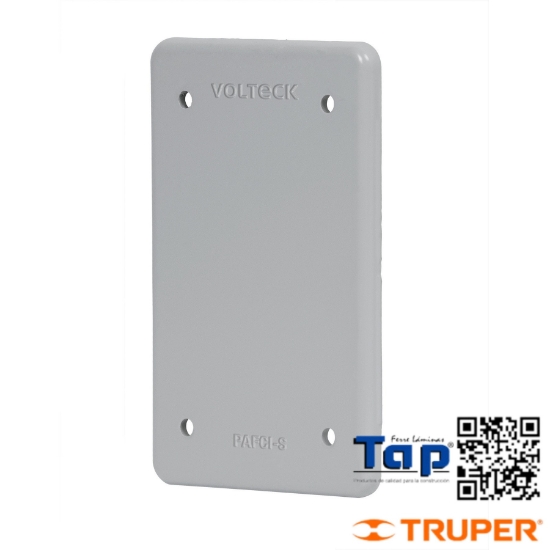 Imagen de PLACA T FS CIEGA SOBREPONER VOLTECK