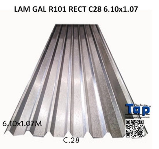 Imagen de LAM GAL R101 RECT C28 6.10x1.07