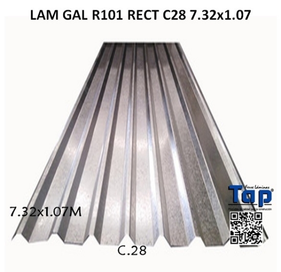 Imagen de LAM GAL R101 RECT C28 7.32x1.07