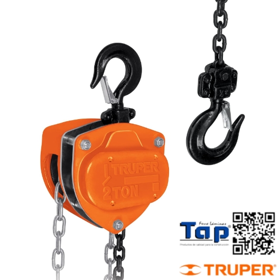 Imagen de POLIPASTO CADENA   1/2 TON TRUPER