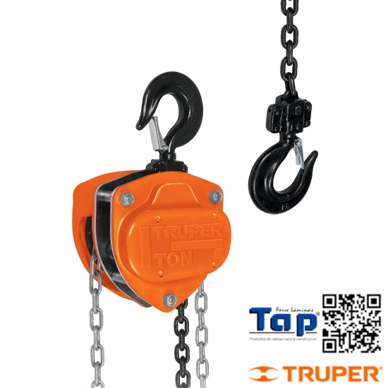 Imagen de POLIPASTO CADENA  1 TON TRUPER
