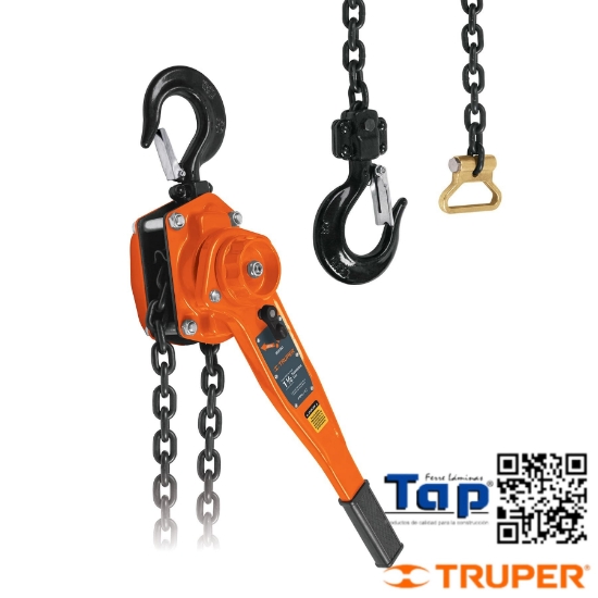 Imagen de POLIPASTO PALANCA 1-1/2 TON TRUPER