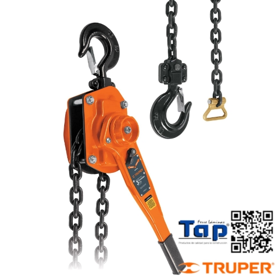 Imagen de POLIPASTO PALANCA 3 TON TRUPER