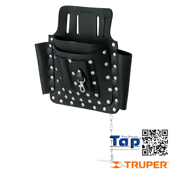 Imagen de PORTA HERRAMIENTAS CUERO C  8 COMPARTIMENTOS TRUPER