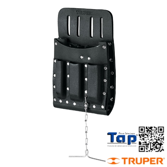 Imagen de PORTA HERRAMIENTAS CUERO C 11 COMPARTIMENTOS TRUPER