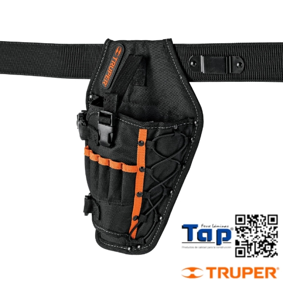 Imagen de PORTA TALADRO POLIESTER C 6 COMPARTIMENTOS TRUPER
