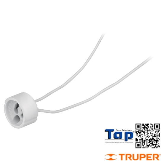 Imagen de PORTALAMP PORCELANA P BASE GU10 VOLTECK