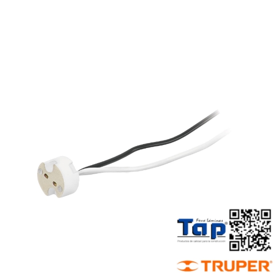 Imagen de PORTALAMP PORCELANA P MR BASE BIPIN,VOLTECK