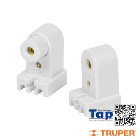 Imagen de PORTALAMP P TUBO LED Y FLUORESCENTE BASE FA8 BOL 2