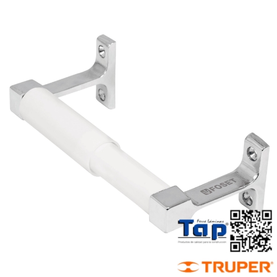 Imagen de PORTARROLLO METALICO C BARRA ABS FOSET