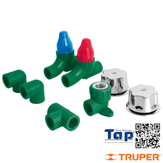 Imagen de REGADERA C MANERAL FOSET KIT PPR P INSTALACION