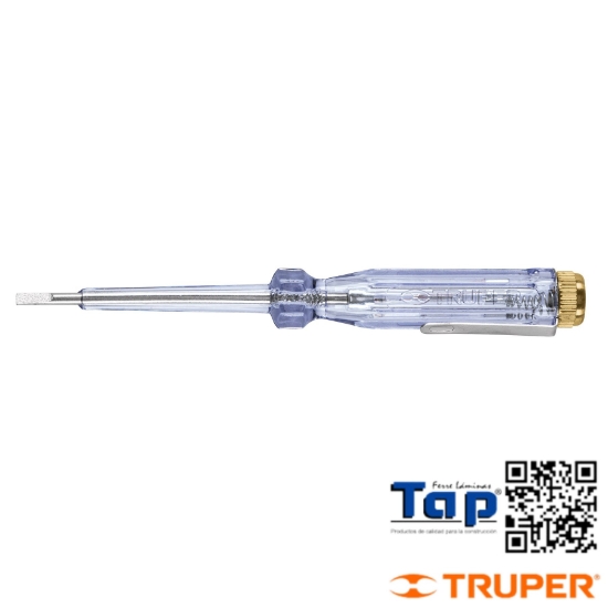 Imagen de PROBADOR CIRCUITOS 14 CM CORRIENTE ALTERNA TRUPER