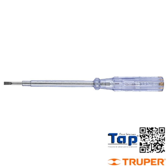 Imagen de PROBADOR CIRCUITOS 19 CM CORRIENTE ALTERNA TRUPER