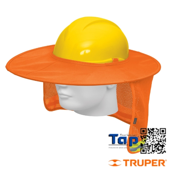 Imagen de PROTECTOR SOLAR PLEGABLE P CASCO NARANJA C REFLEJANTE