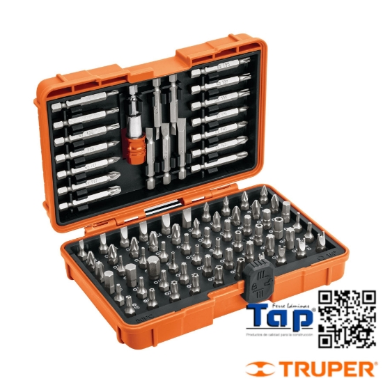 Imagen de PTA MIXTAS 1" Y 2" 80 PIEZAS TRUPER EXPERT JGO
