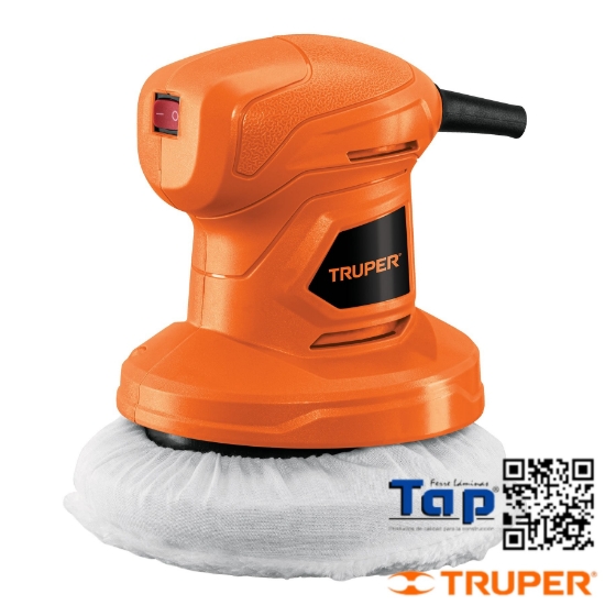 Imagen de PULIDORA ORBITAL 6" MANO 110 W TRUPER