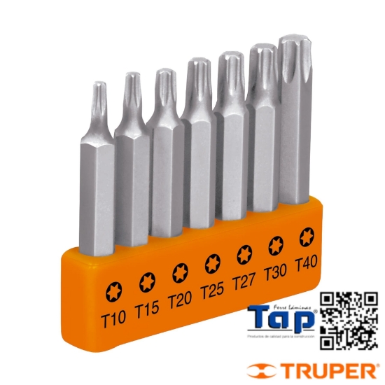 Imagen de PTA TORX COMBI LARGO 050 2" TRUPER EXPERT JGO 7