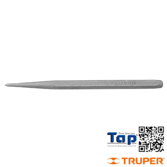 Imagen de PUNZON 006 1/4" P MARCAR LARGO 4- 019 3/4" TRUPER