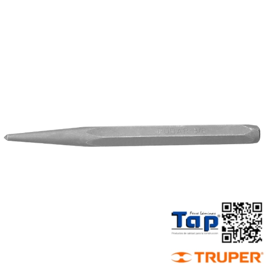 Imagen de PUNZON 009 3/8" P BARRENAR LARGO 4-7/8" TRUPER